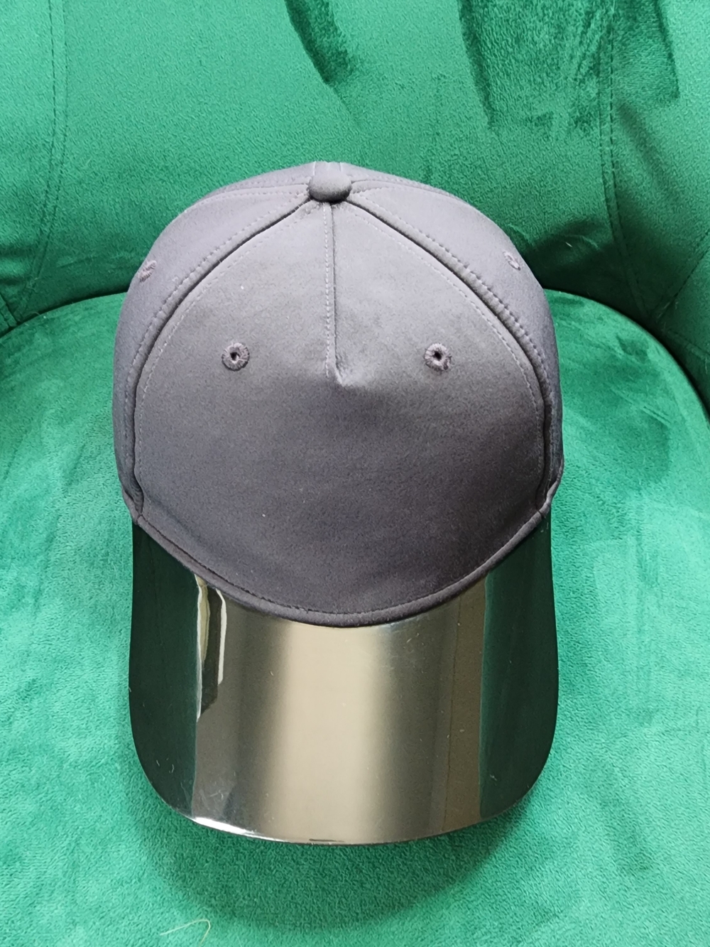 Black Cap with Reflective Visor